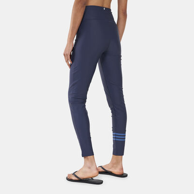 adidas Women's 3-Stripes Swimming Pant Blue