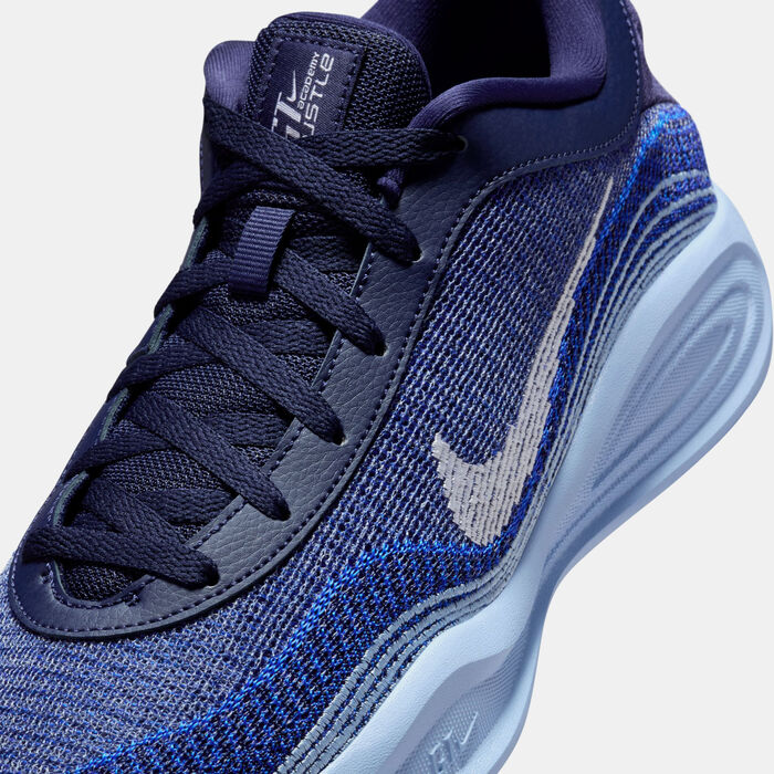 Nike Men's G.T. Hustle Academy Basketball Shoes Blue Nike Men's G.T. Hustle Academy Basketball Shoes Blue image number 4