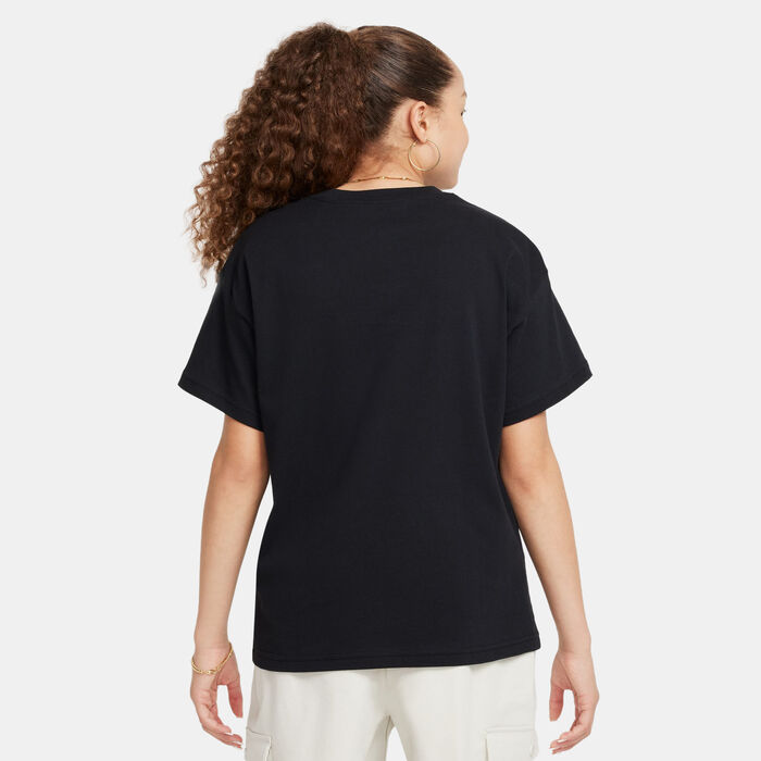 Nike Kids' Sportswear Essential T-Shirt (Older Kids) Black Nike Kids' Sportswear Essential T-Shirt (Older Kids) Black image number 1