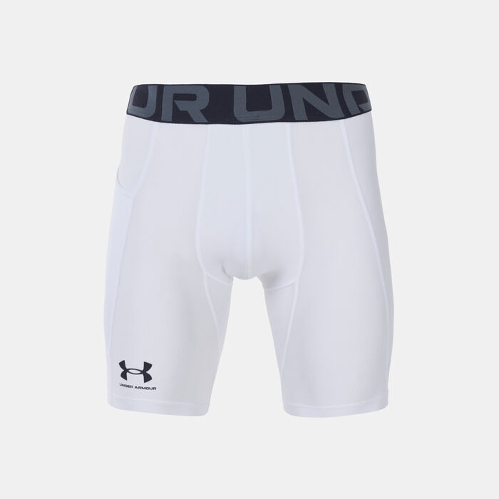 Buy Under Armour Men's HeatGear® Armour Compression Shorts White in KSA -SSS