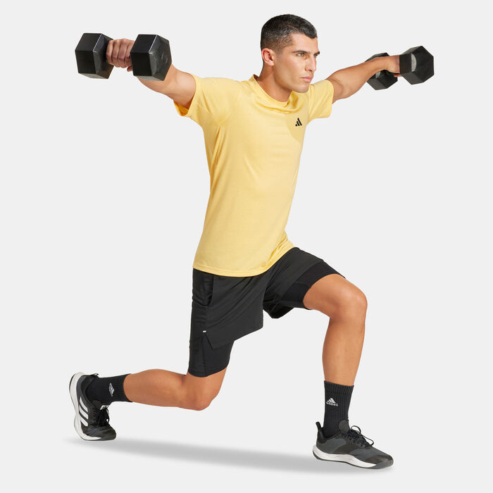 adidas Men's Train Essentials Comfort Training T-Shirt Orange adidas Men's Train Essentials Comfort Training T-Shirt Orange image number 2