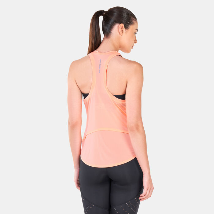 New Balance Women's Accelerate Training Tank Top Black New Balance Women's Accelerate Training Tank Top Black image number 1