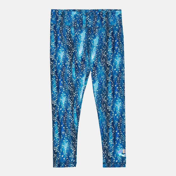 Nike Kids' Icon Clash Printed Leggings Blue Nike Kids' Icon Clash Printed Leggings Blue image number 0