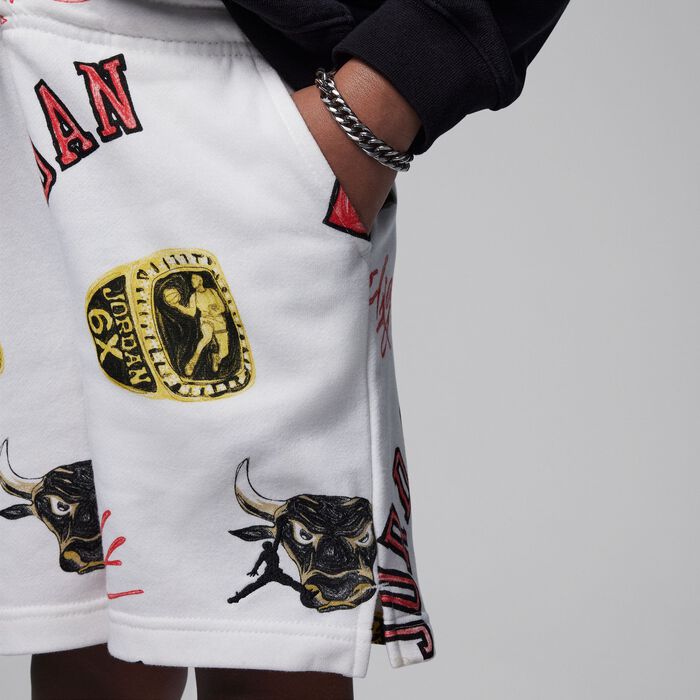 Jordan Kids' MJ Essentials Shorts White image number 3