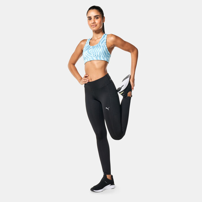 PUMA Women's 4KEEPS Medium-Support Training Sports Bra Blue PUMA Women's 4KEEPS Medium-Support Training Sports Bra Blue image number 2
