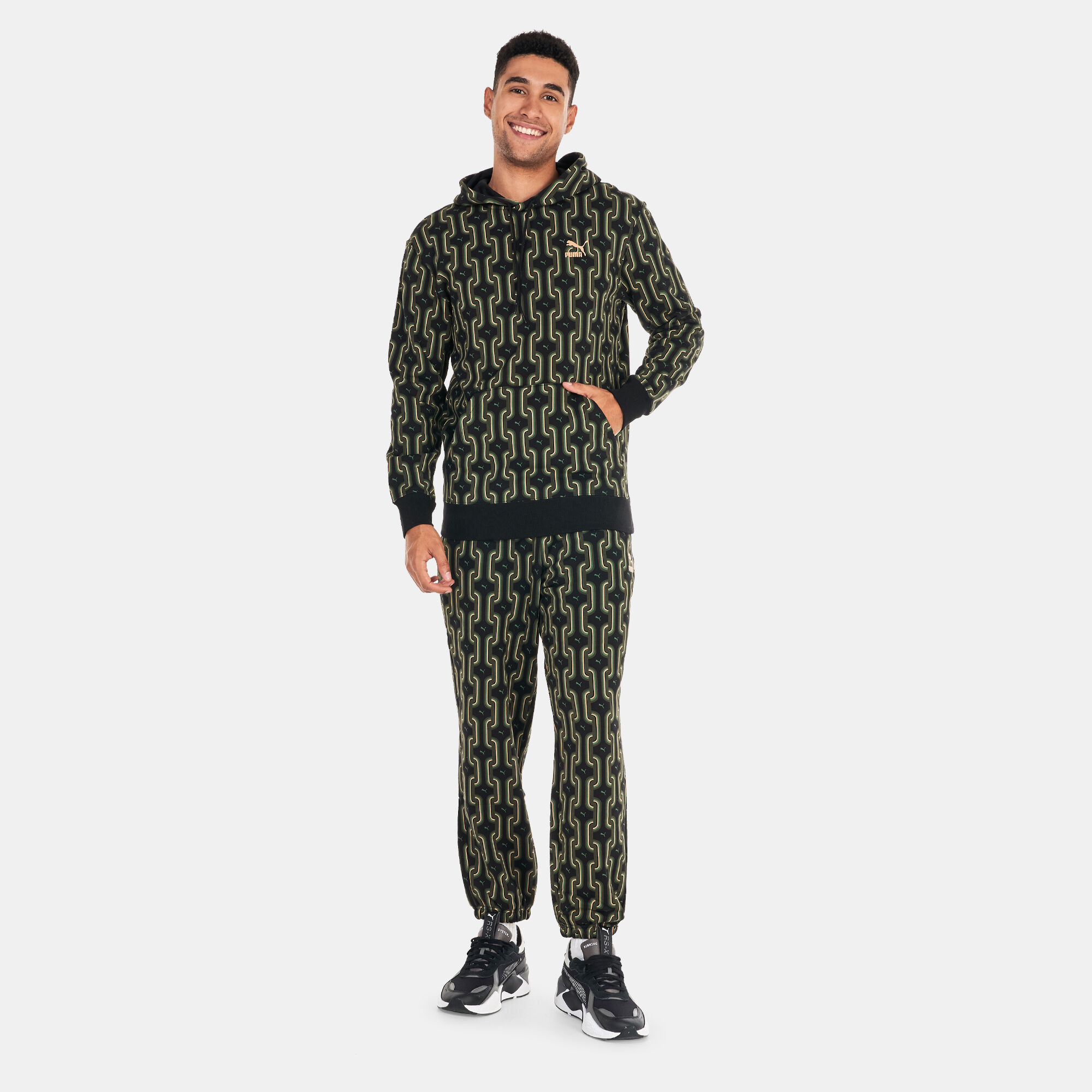 Puma men's fleece cargo sweatshirt on sale