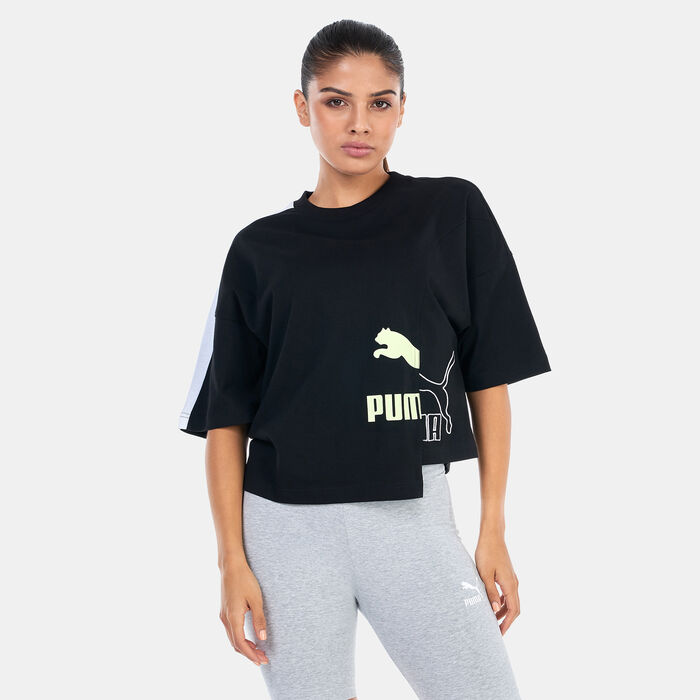 PUMA Women's MIS Oversized T-Shirt Black PUMA Women's MIS Oversized T-Shirt Black image number 0