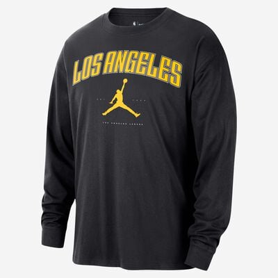 Nike Men's NBA Los Angeles Lakers Essential T-Shirt Black Nike Men's NBA Los Angeles Lakers Essential T-Shirt Black