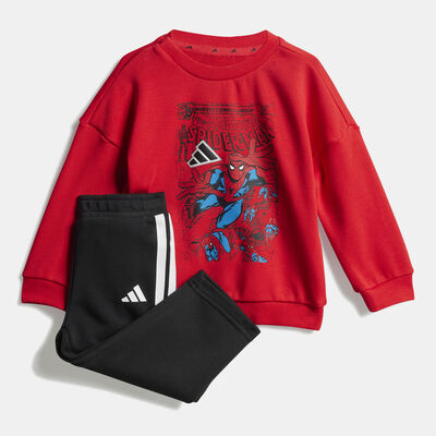 adidas Kids' Marvel Sweatshirt And Joggers Set Red