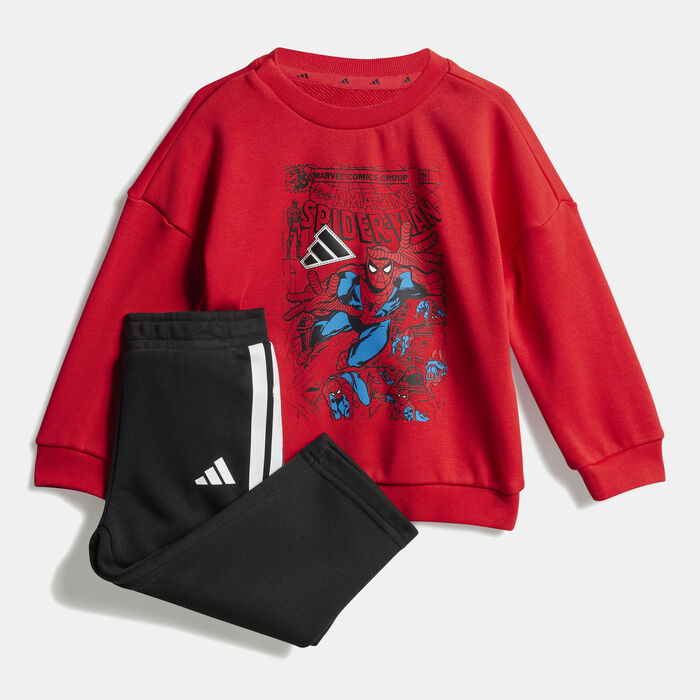adidas Kids' Marvel Sweatshirt And Joggers Set Red adidas Kids' Marvel Sweatshirt And Joggers Set Red image number 0