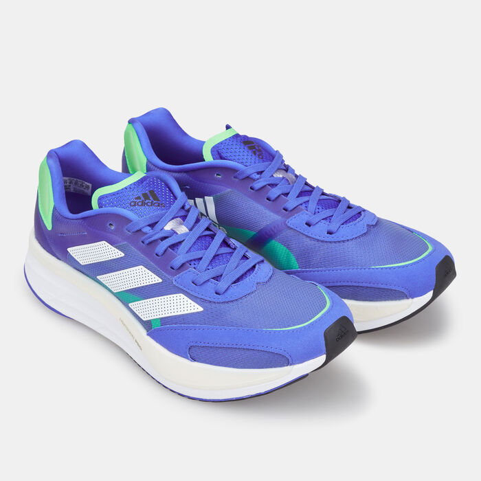 adidas Men's Adizero Boston 10 Shoe Blue adidas Men's Adizero Boston 10 Shoe Blue image number 2