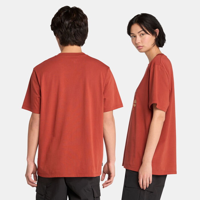 Timberland Men's Boot Graphic T-Shirt Orange Timberland Men's Boot Graphic T-Shirt Orange image number 1