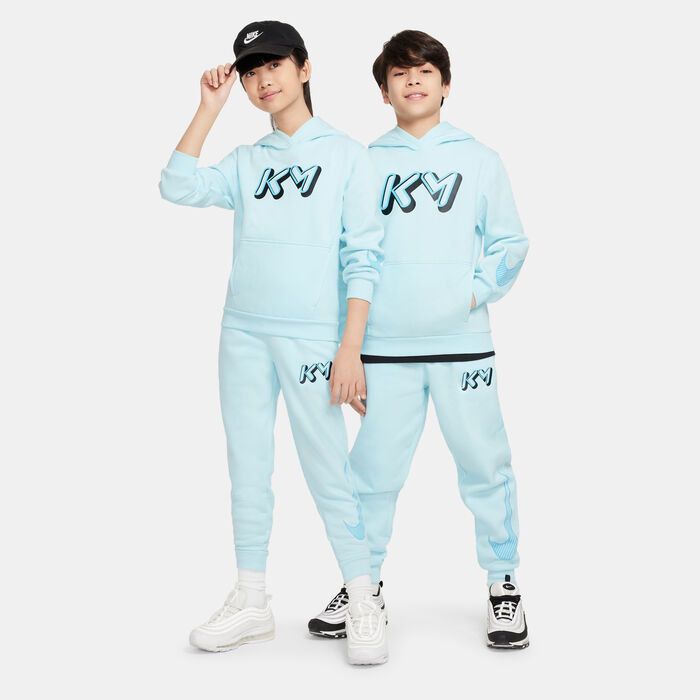 Nike Kids' Kylian Mbappé Club Fleece Hoodie (Older Kids) Blue image number 2