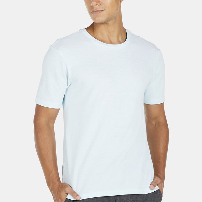 Sun and Sand Sports Men's Jacquard T-Shirt Blue Sun and Sand Sports Men's Jacquard T-Shirt Blue image number 3