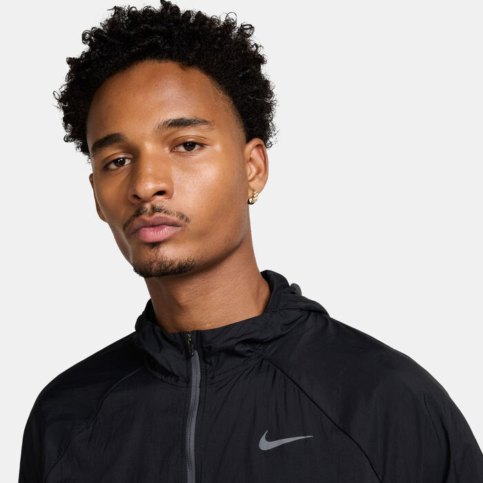 Nike Men's Stride Repel UV Running Jacket Grey Nike Men's Stride Repel UV Running Jacket Grey image number 3