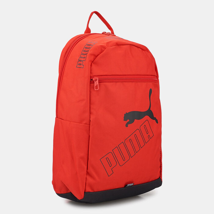 PUMA Logo Phase II Backpack Red PUMA Logo Phase II Backpack Red image number 2