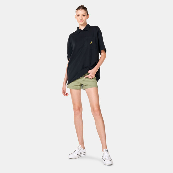 Converse x Peanuts Shapes Polo Shirt Black Converse x Peanuts Shapes Polo Shirt Black image number 3