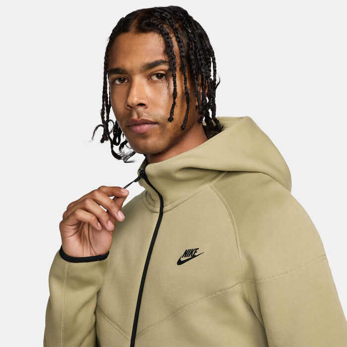 Nike Men's Sportswear Tech Fleece Windrunner Full-Zip Hoodie Green Nike Men's Sportswear Tech Fleece Windrunner Full-Zip Hoodie Green image number 2