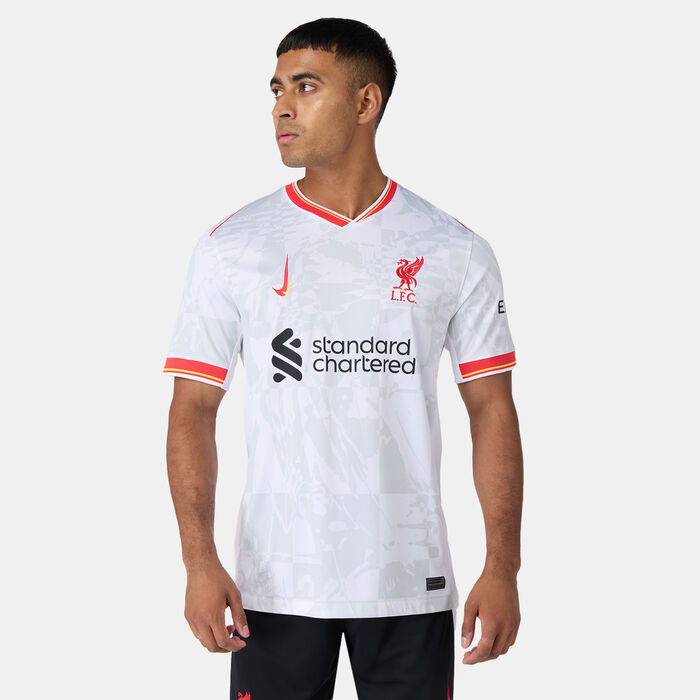 Nike Men's Liverpool 24/25 Third Replica Football Jersey White Nike Men's Liverpool 24/25 Third Replica Football Jersey White image number 0