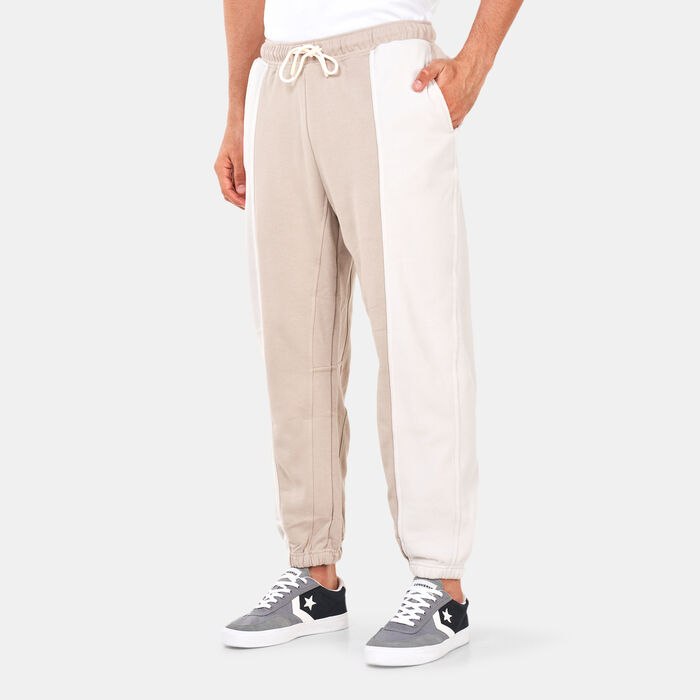 Converse Paneled Knit Joggers Brown Converse Paneled Knit Joggers Brown image number 0