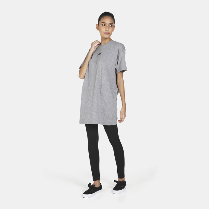 Vans Women's T-Shirt Dress Grey Vans Women's T-Shirt Dress Grey image number 2