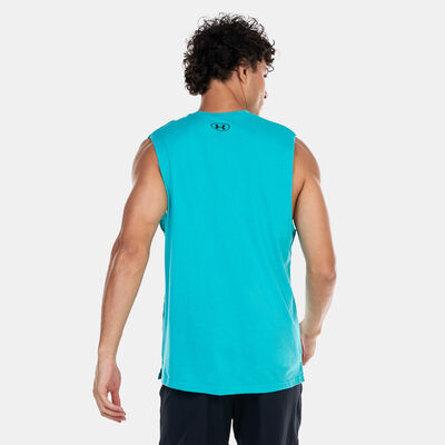 Under Armour Men's Project Rock Show Me Sweat Training Tank Top Green Under Armour Men's Project Rock Show Me Sweat Training Tank Top Green
