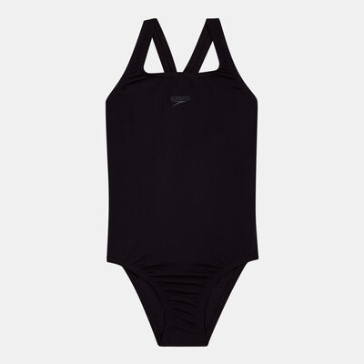 Speedo Kids' Essential Endurance+ Medalist Swimsuit (Older Kids) Black Speedo Kids' Essential Endurance+ Medalist Swimsuit (Older Kids) Black