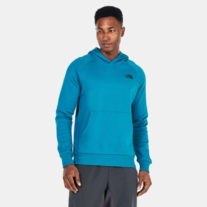 The North Face Men's Raglan Red Box Hoodie Blue The North Face Men's Raglan Red Box Hoodie Blue image number 0
