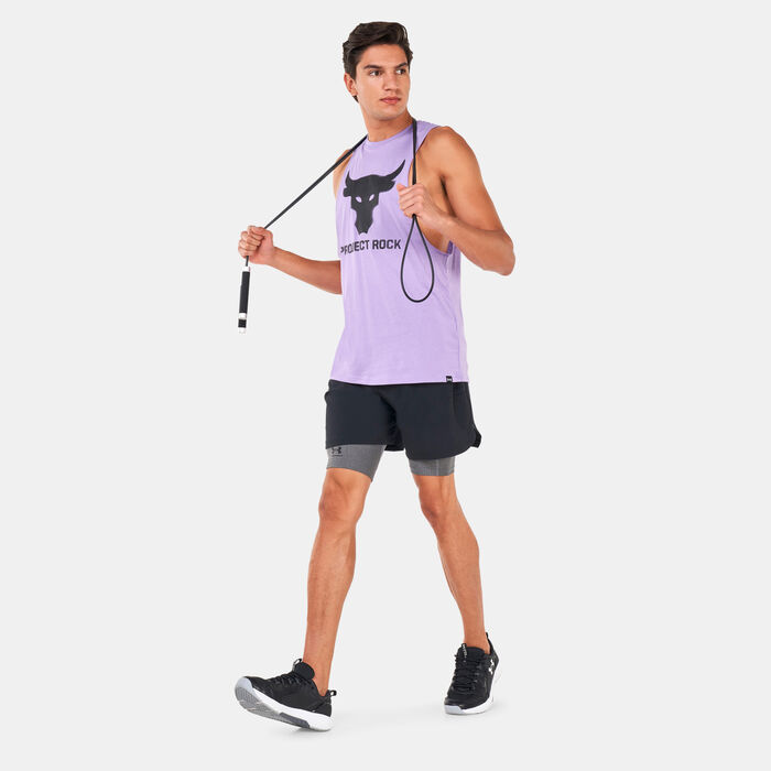 Under Armour Men's Project Rock Brahma Bull Tank Top Purple image number 2