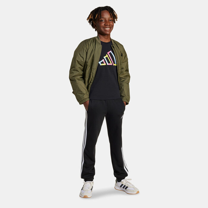 adidas Kids' Tech Logo Graphic T-Shirt Black image number 2