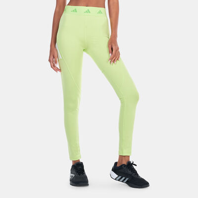 adidas Women's Techfit Hyperglam Full-Length Training Leggings Green