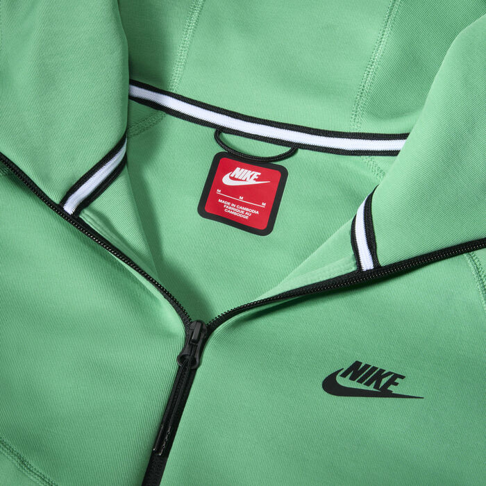 Nike Men's Sportswear Tech Fleece Windrunner Full-Zip Hoodie Green Nike Men's Sportswear Tech Fleece Windrunner Full-Zip Hoodie Green image number 3