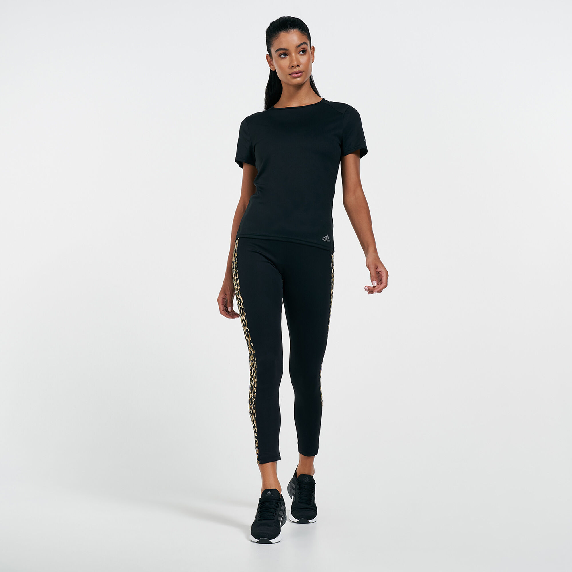 Buy adidas Women s AEROREADY Designed 2 Move Leopard Print