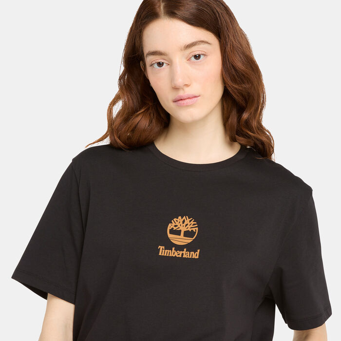 Timberland Men's Small Logo T-Shirt Black Timberland Men's Small Logo T-Shirt Black image number 3