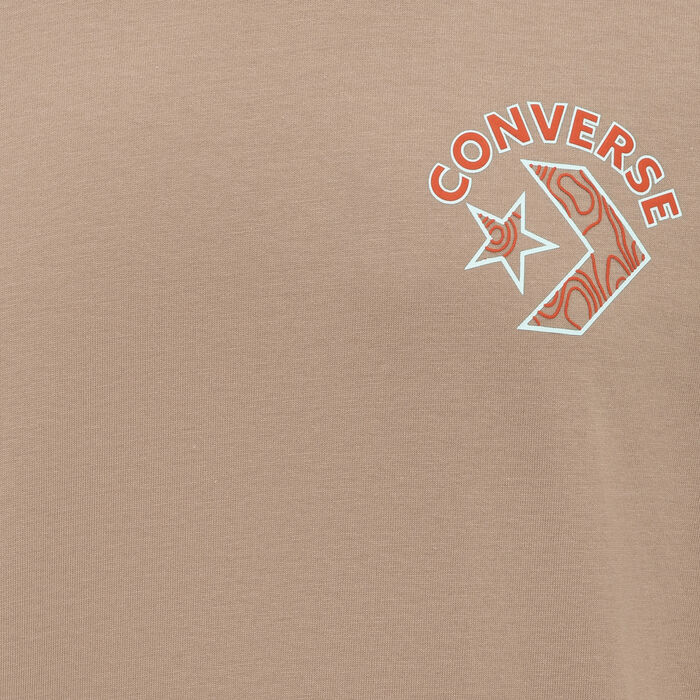 Converse Men's Topography T-Shirt Brown Converse Men's Topography T-Shirt Brown image number 2