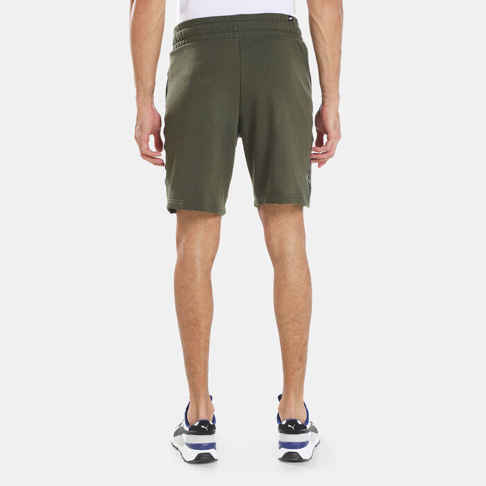 PUMA Men's Essentials+ Tape Shorts Green PUMA Men's Essentials+ Tape Shorts Green image number 1