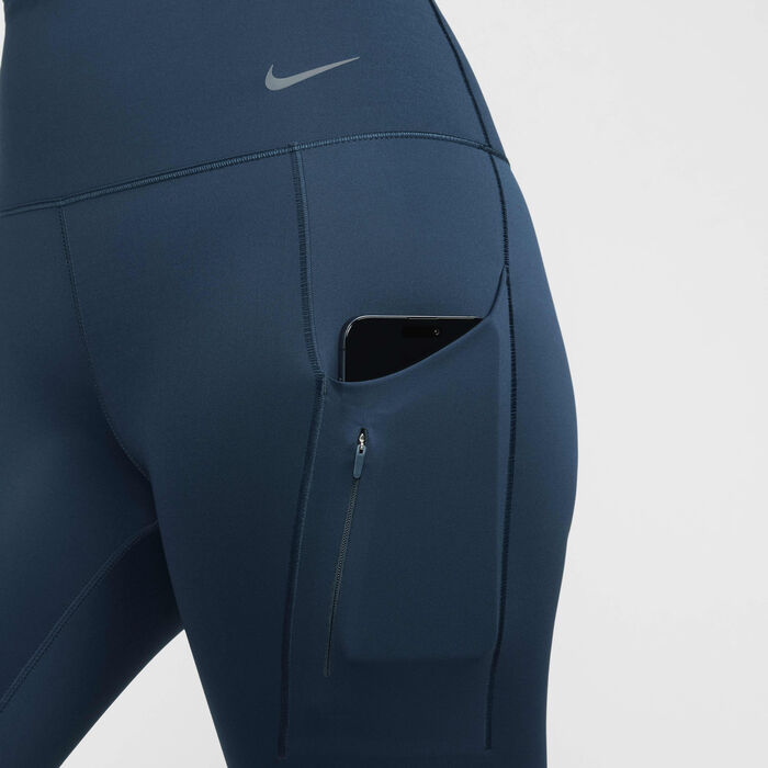 Nike Women's Go Firm-Support Leggings Green Nike Women's Go Firm-Support Leggings Green image number 8
