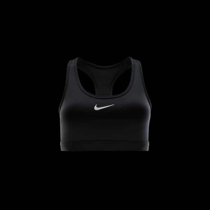 Nike Women's Dri-FIT Swoosh Medium-Support Training Sports Bra Black Nike Women's Dri-FIT Swoosh Medium-Support Training Sports Bra Black image number 5