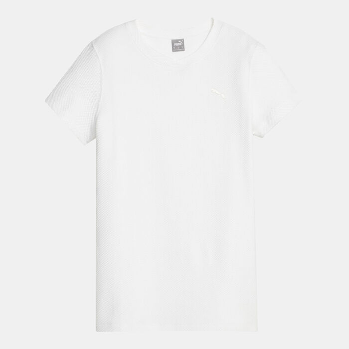 PUMA Women's HER Structured T-Shirt White PUMA Women's HER Structured T-Shirt White image number 0