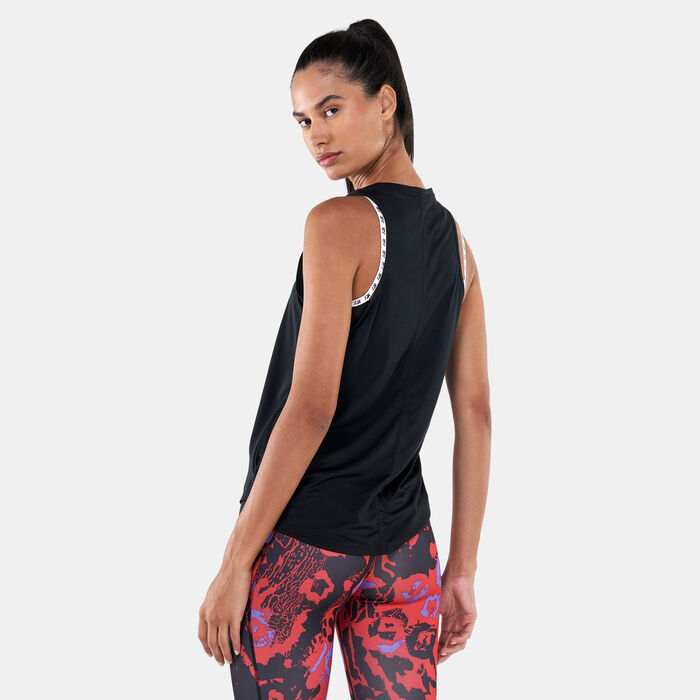 Nike Women's Dri-FIT Swoosh Run Tank Top Black Nike Women's Dri-FIT Swoosh Run Tank Top Black image number 1