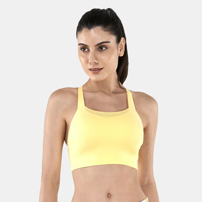 Nike Women's Swoosh Luxe Sports Bra yellow Nike Women's Swoosh Luxe Sports Bra yellow