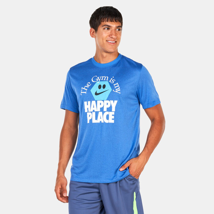 Nike Men's Dri-FIT Happy Place T-Shirt Blue Nike Men's Dri-FIT Happy Place T-Shirt Blue image number 0