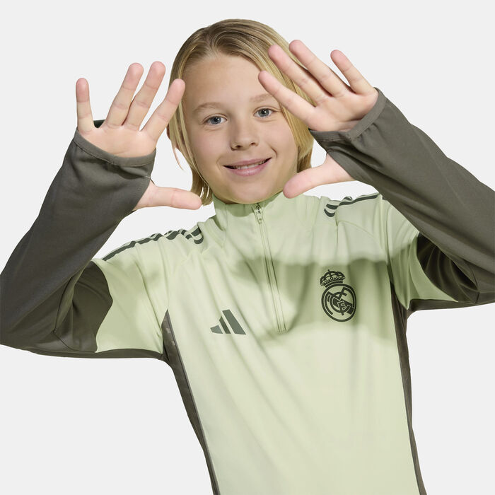 adidas Kids' Real Madrid Tiro 25 Competition Training Football Top Green adidas Kids' Real Madrid Tiro 25 Competition Training Football Top Green image number 4