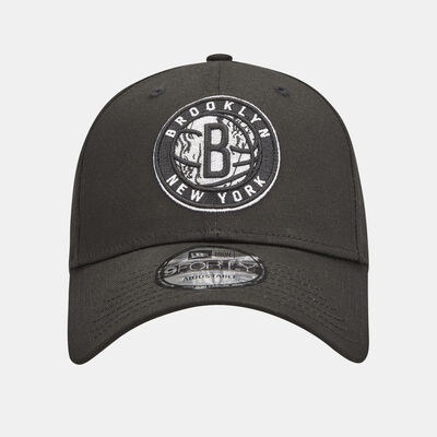 New Era Men's NBA Brooklyn Nets Infill 9FORTY Cap Black
