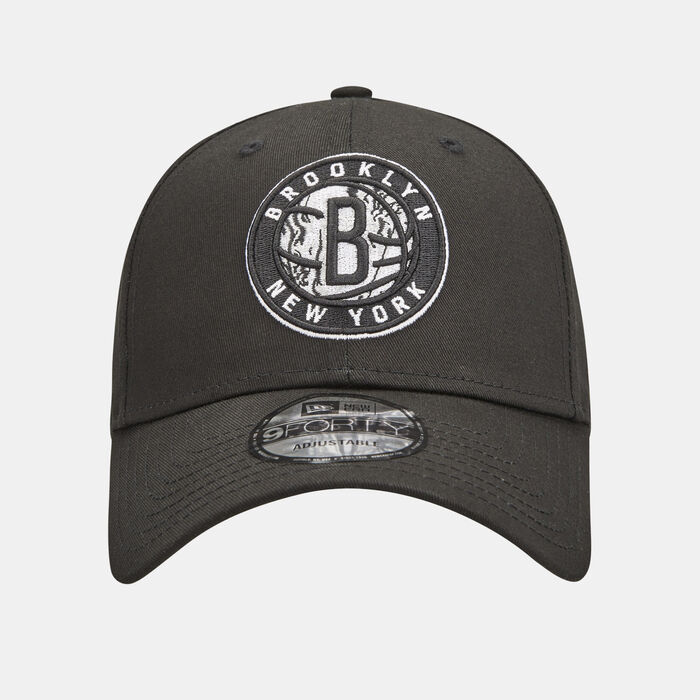 New Era Men's NBA Brooklyn Nets Infill 9FORTY Cap Black image number 0
