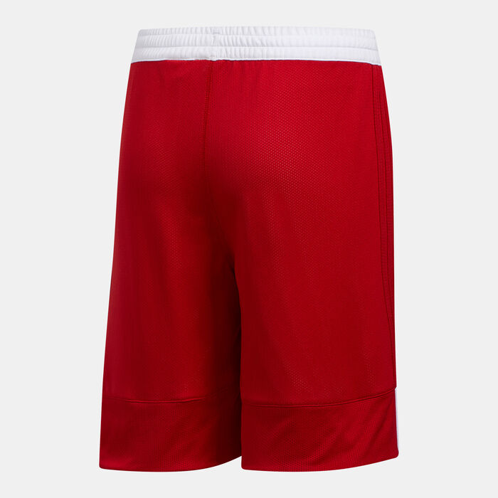 adidas Kids' 3G Speed Reversible Shorts Red adidas Kids' 3G Speed Reversible Shorts Red image number 1
