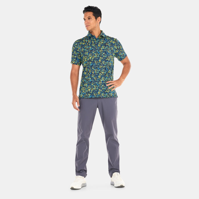 Under Armour Men's UA Playoff 3.0 Printed Polo Shirt Blue Under Armour Men's UA Playoff 3.0 Printed Polo Shirt Blue image number 2