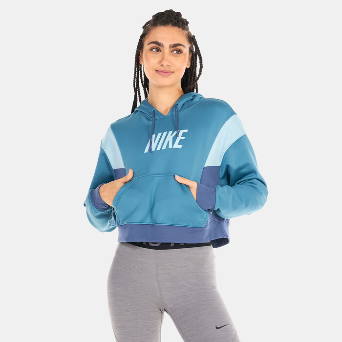 Nike Women's Therma-FIT All Time Hoodie Blue Nike Women's Therma-FIT All Time Hoodie Blue image number 0