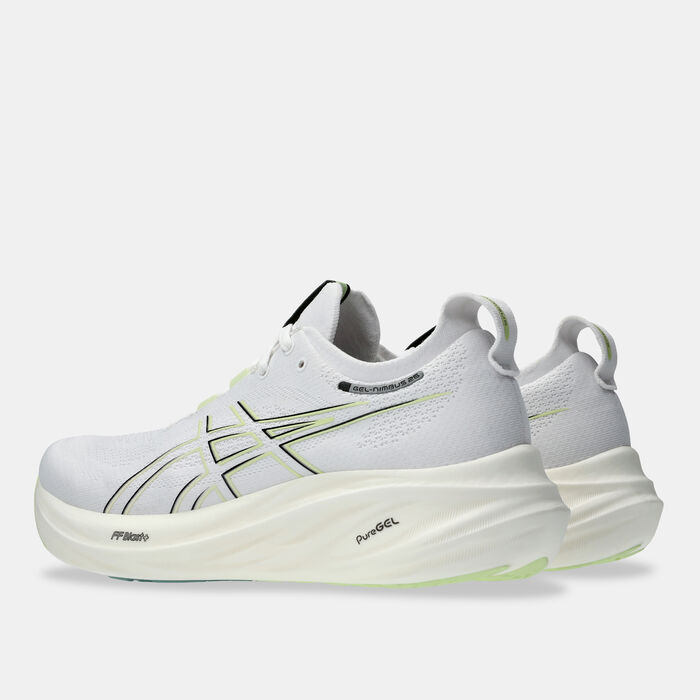 ASICS Men's GEL-NIMBUS 26 Running Shoes White ASICS Men's GEL-NIMBUS 26 Running Shoes White image number 2