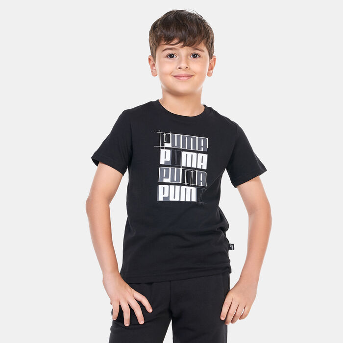 PUMA Kids' Essentials+ Logo Lab T-Shirt Black image number 0